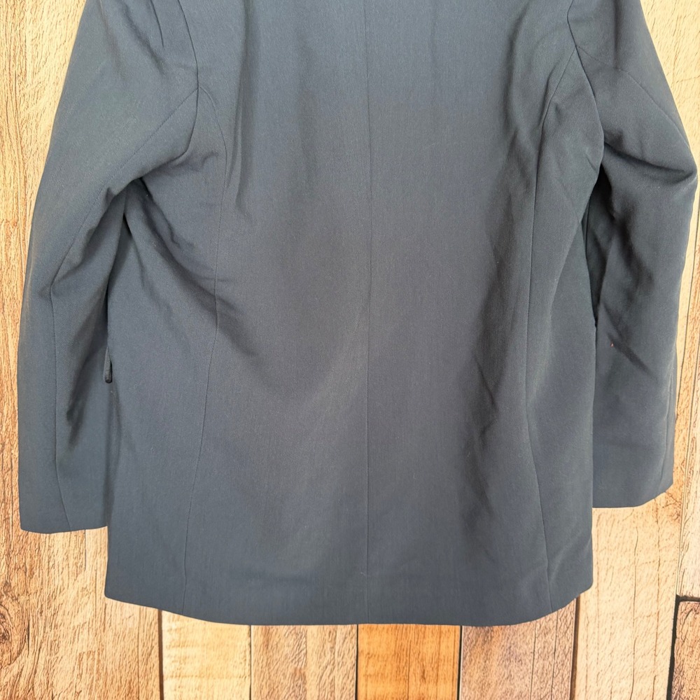 Abercrombie & Fitch Blazer Power Office Classic Preppy Workwear Navy Large NWT - Picture 6 of 8
